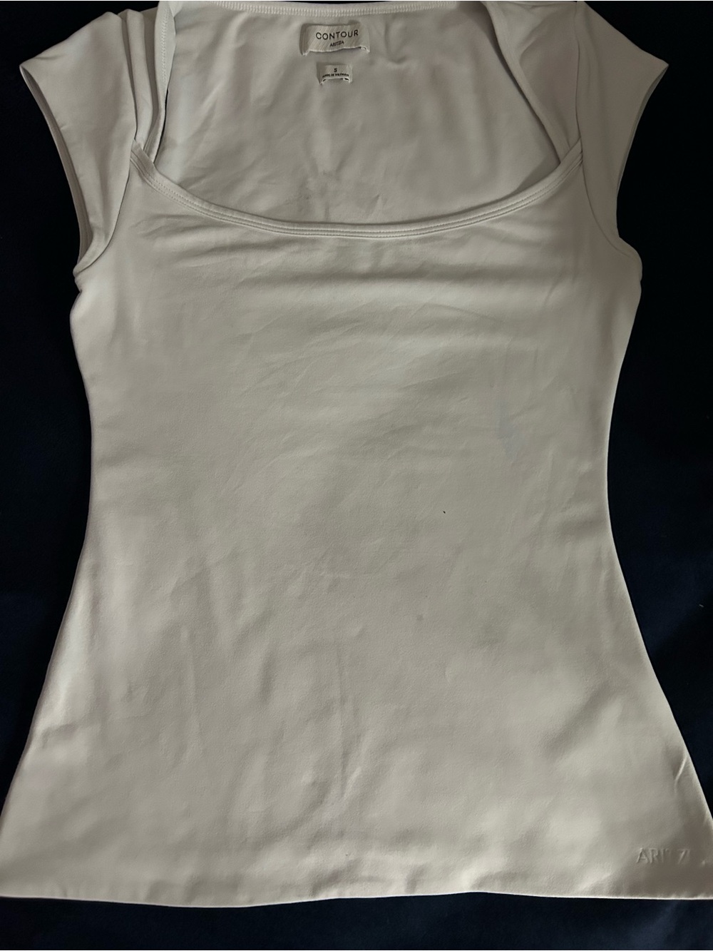 Aritzia Contour Cream Square Neck Tank
